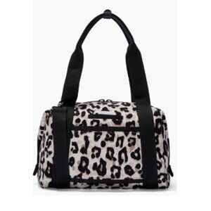 Dagne Dover Landon Carryall Medium Leopard Print Duffel Bag